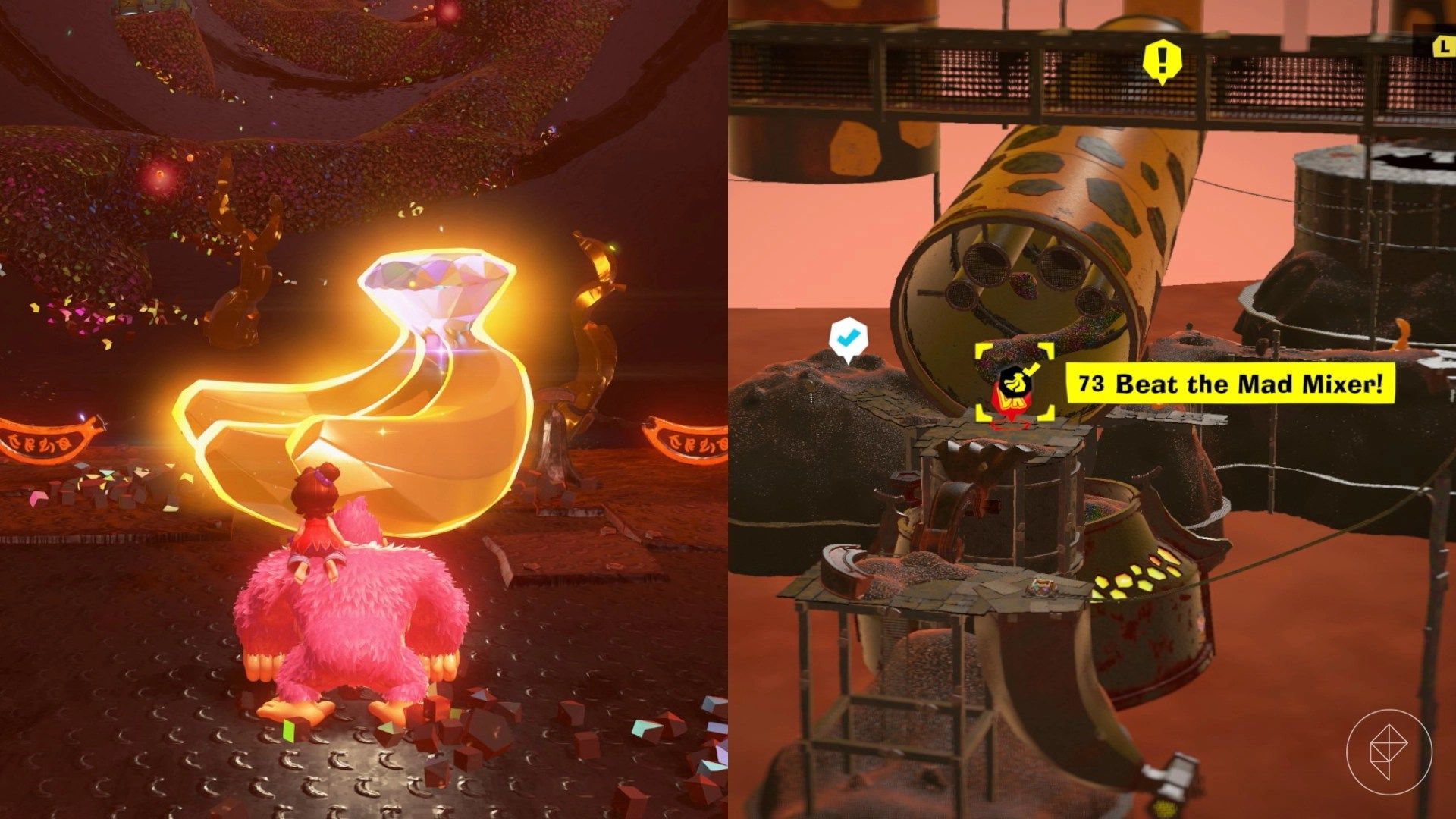 Canyon Layer Banandium Gem locations in Donkey Kong Bananza