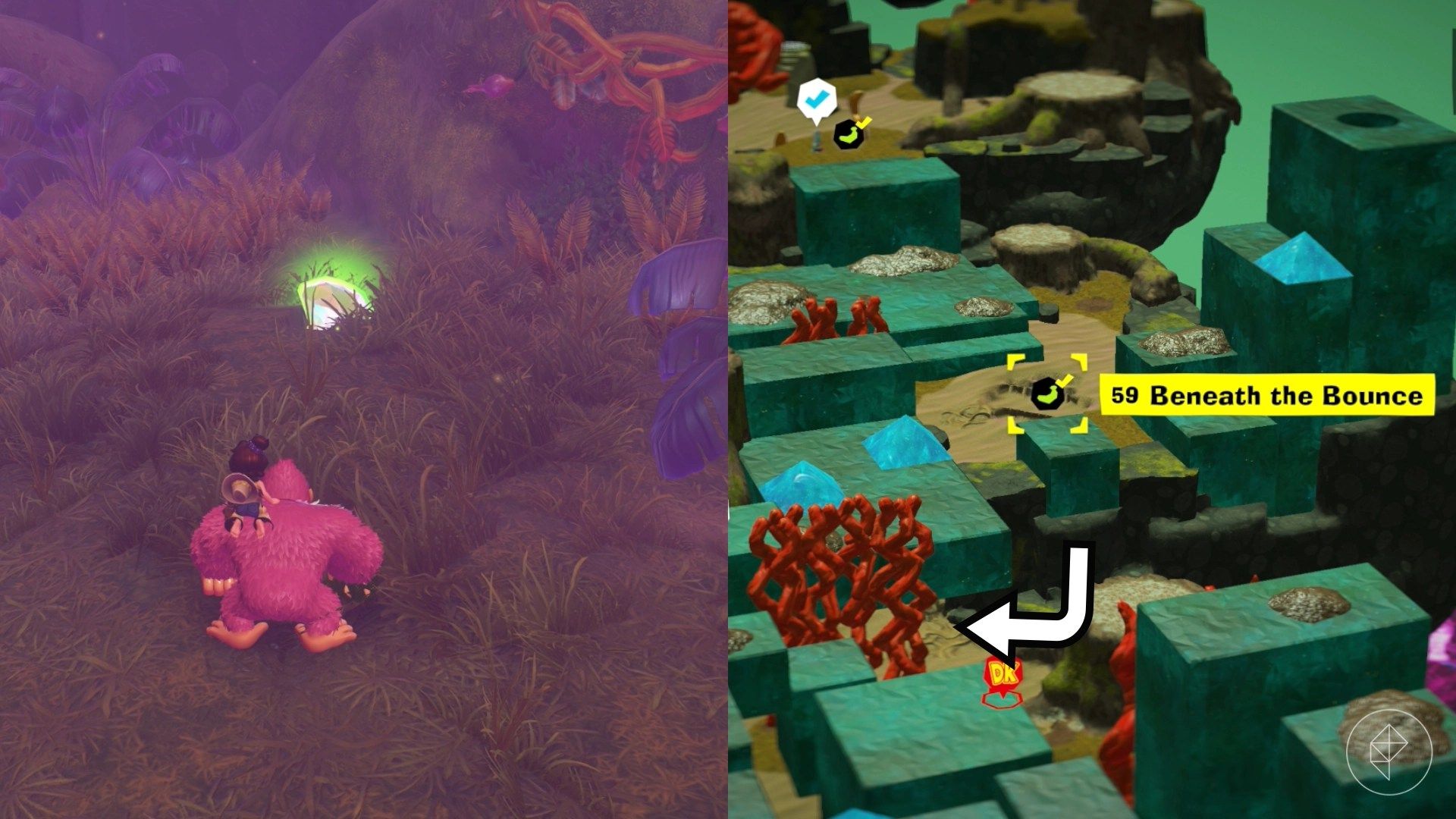Forest Layer Banandium Gem locations in Donkey Kong Bananza