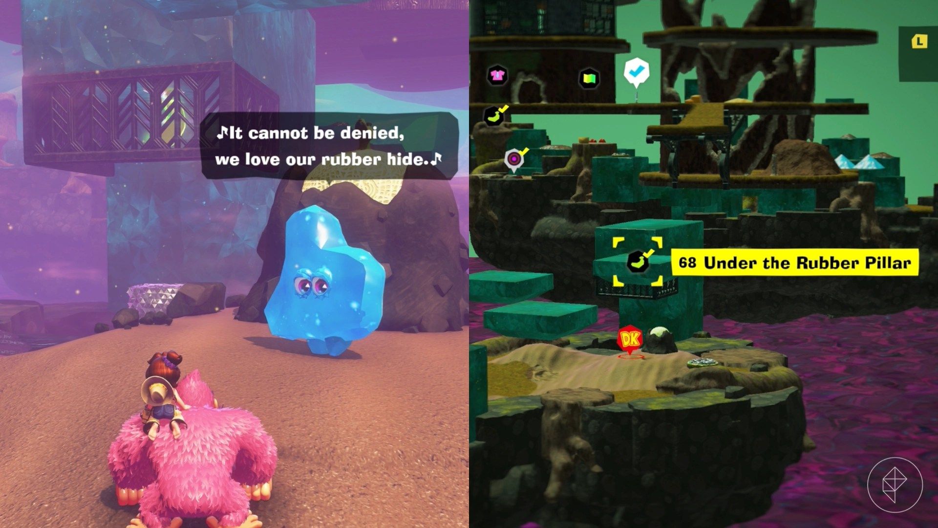 Forest Layer Banandium Gem locations in Donkey Kong Bananza