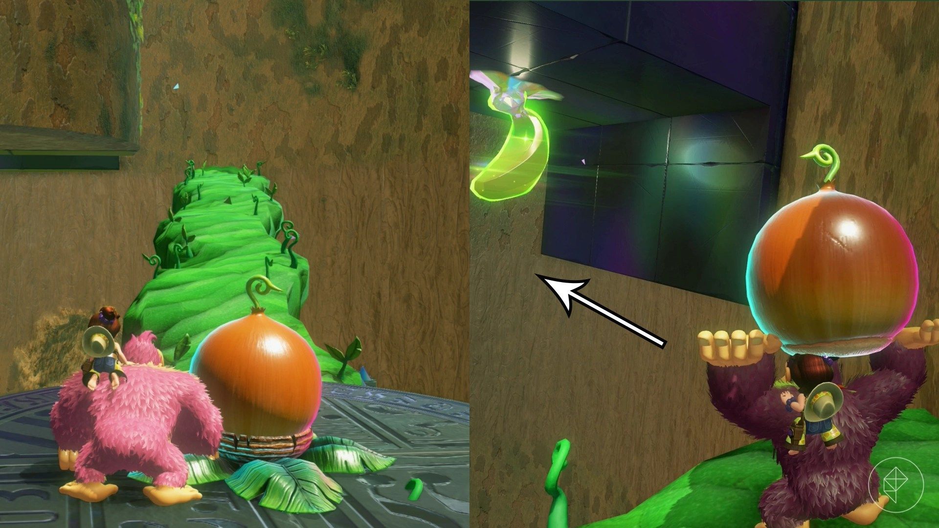 Forest Layer Banandium Gem locations in Donkey Kong Bananza