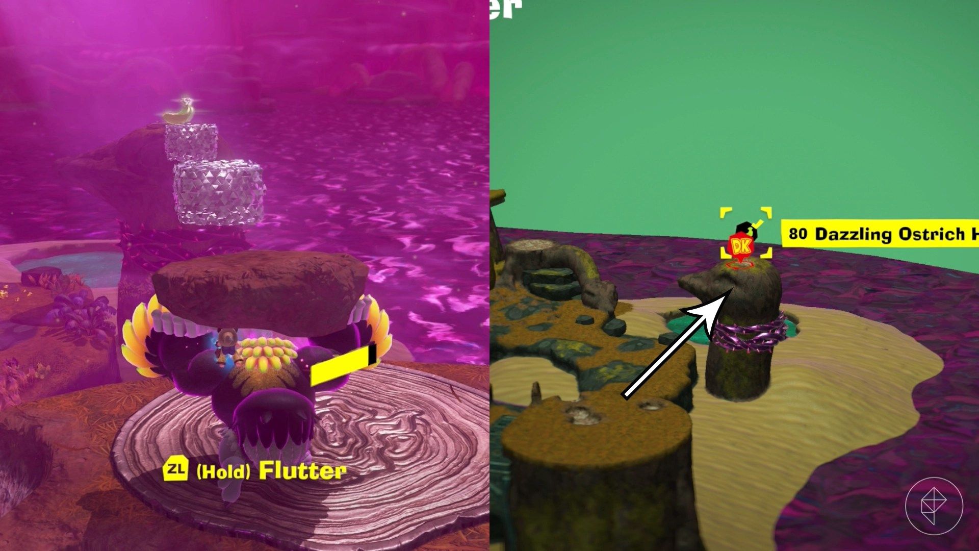 Forest Layer Banandium Gem locations in Donkey Kong Bananza