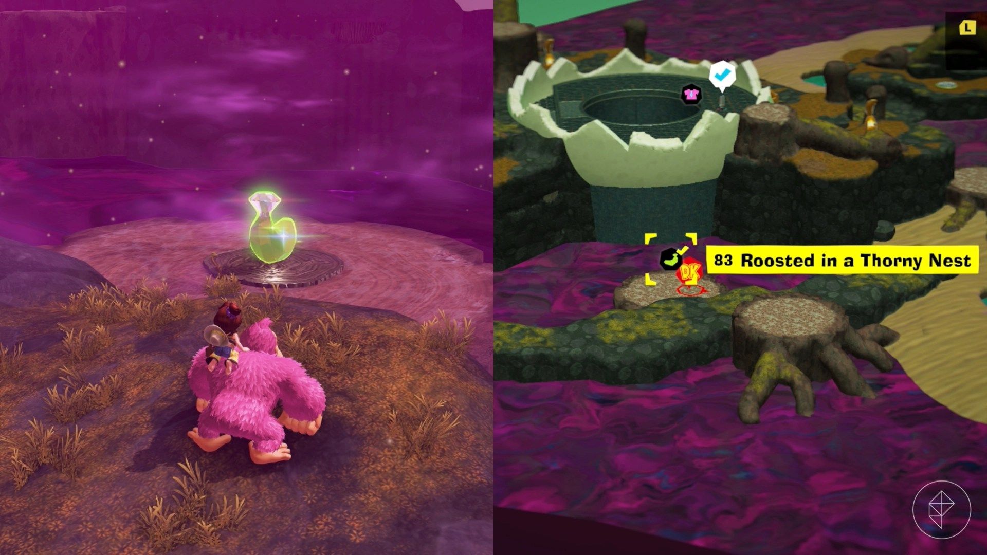 Forest Layer Banandium Gem locations in Donkey Kong Bananza