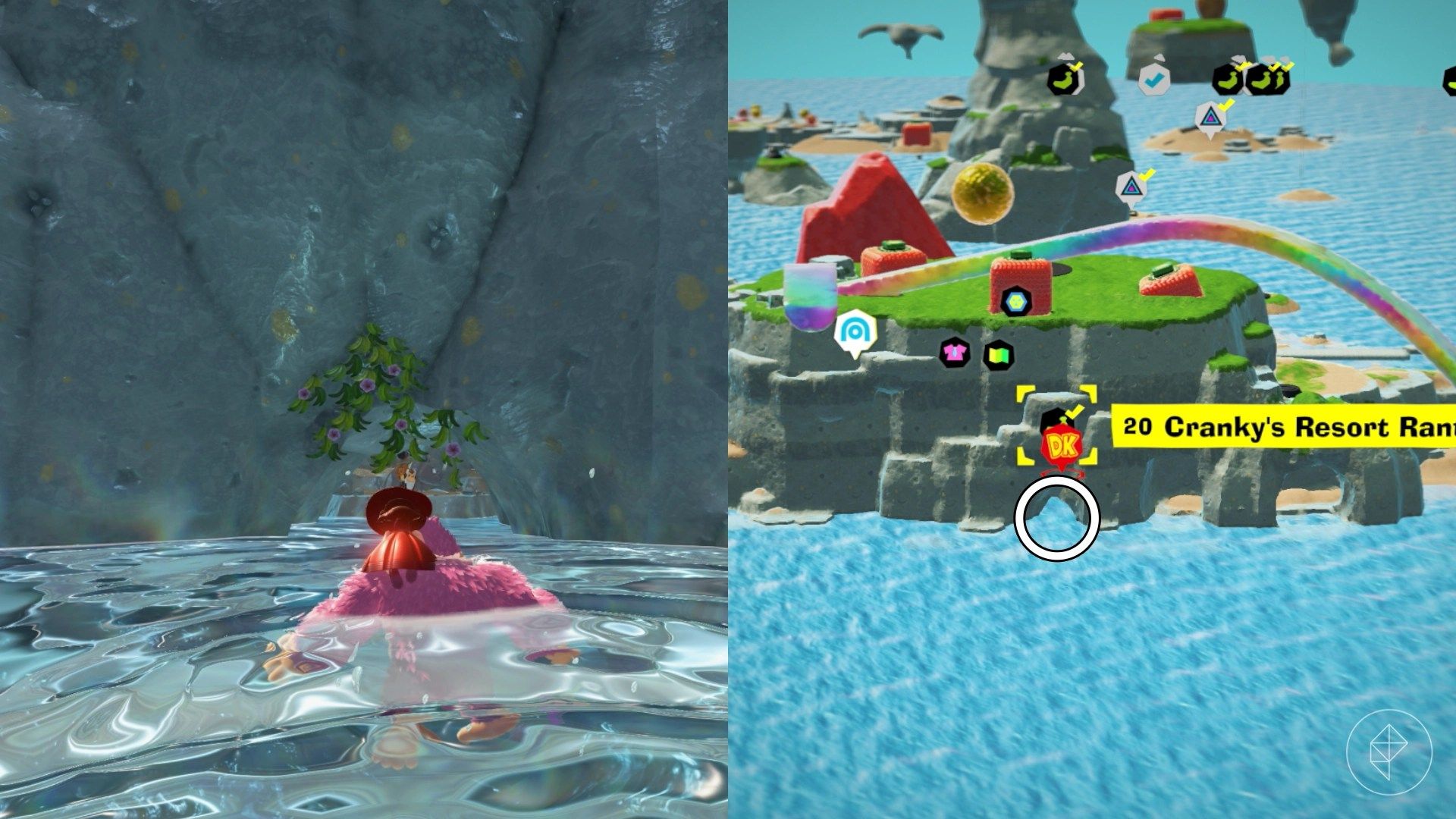 Resort Layer Banandium Gem locations in Donkey Kong Bananza