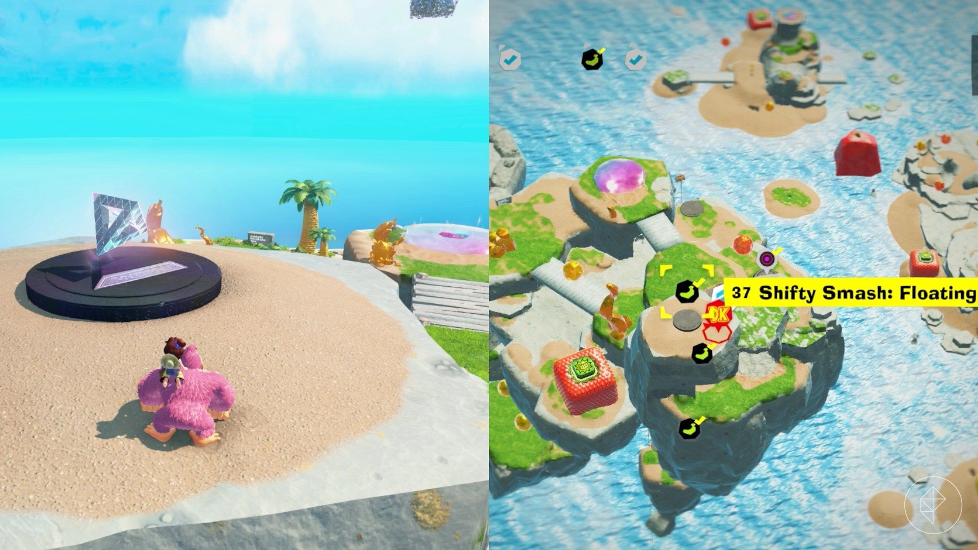 Resort Layer Banandium Gem locations in Donkey Kong Bananza