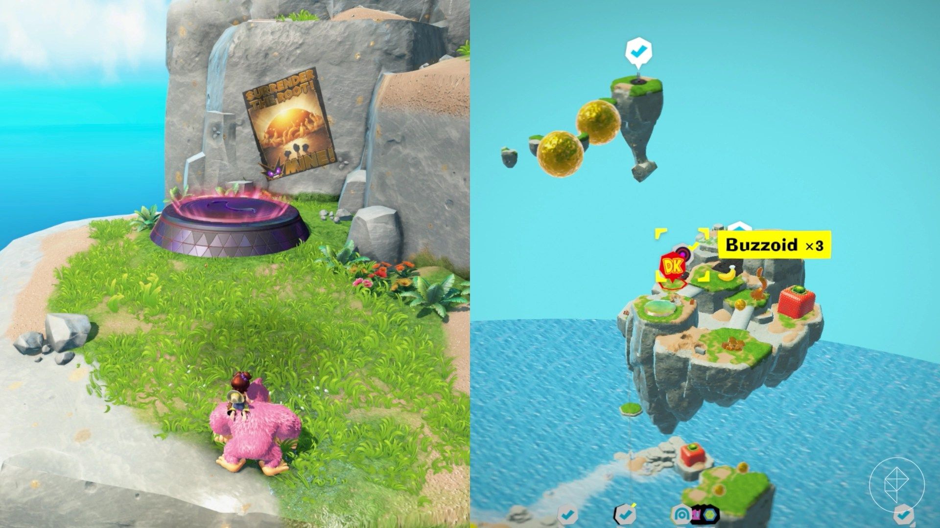 Resort Layer Banandium Gem locations in Donkey Kong Bananza