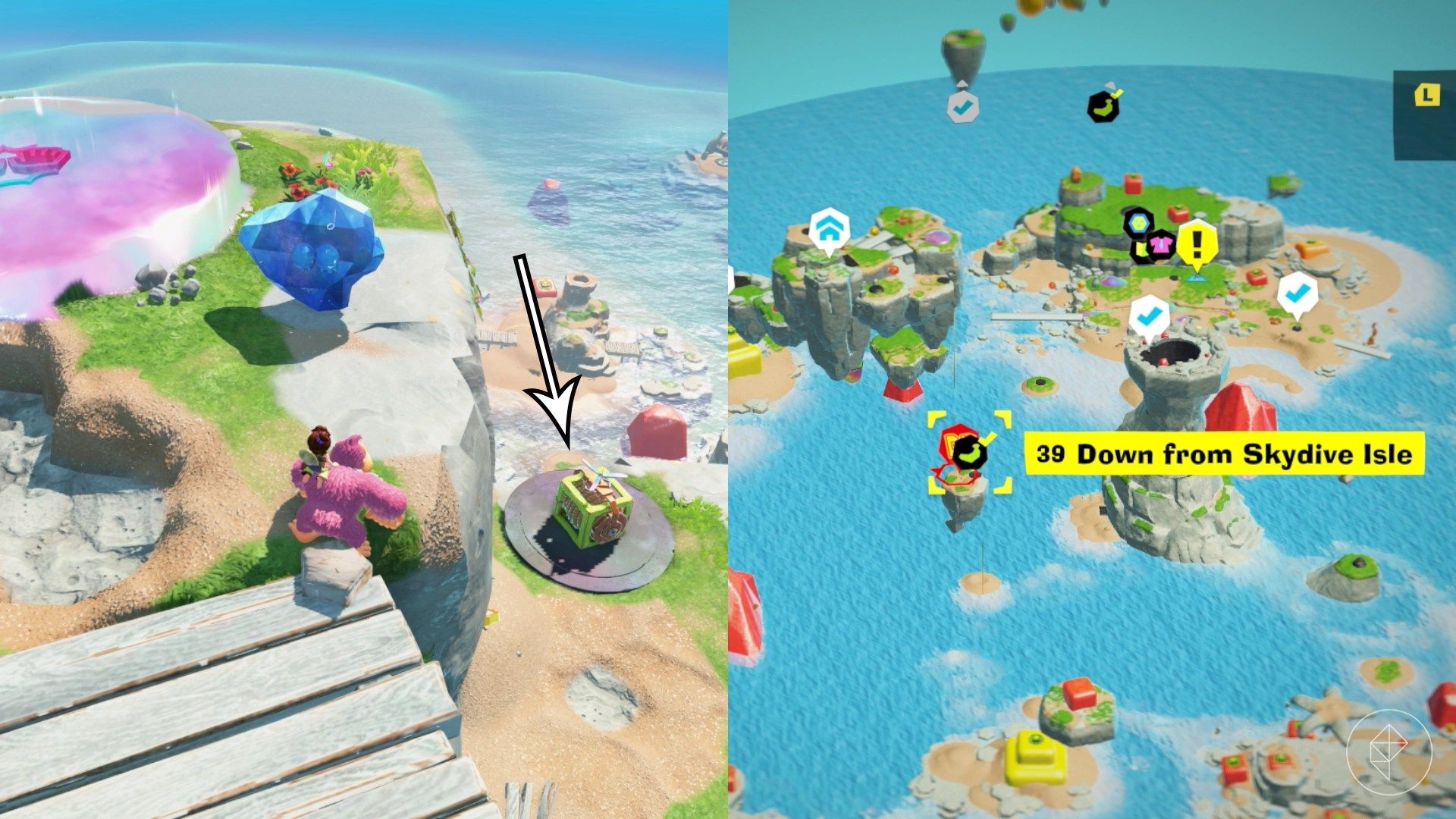 Resort Layer Banandium Gem locations in Donkey Kong Bananza
