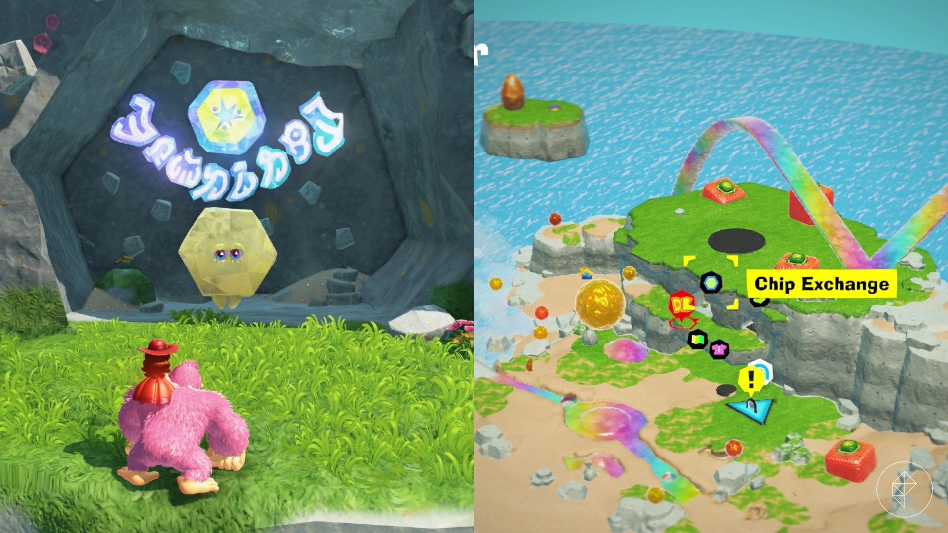 Resort Layer Banandium Gem locations in Donkey Kong Bananza