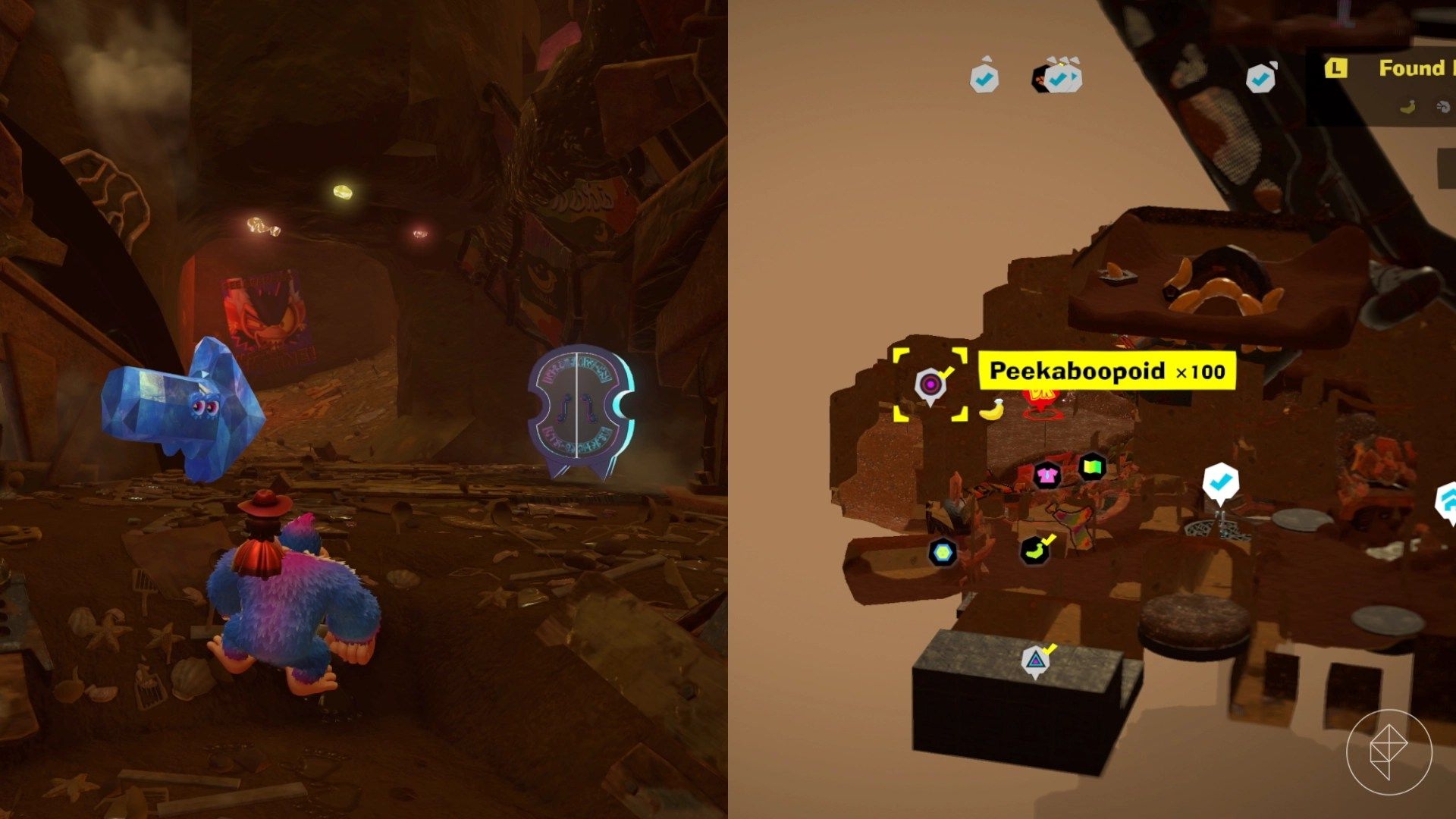 Camada de aterro Banandium Localizações de gem