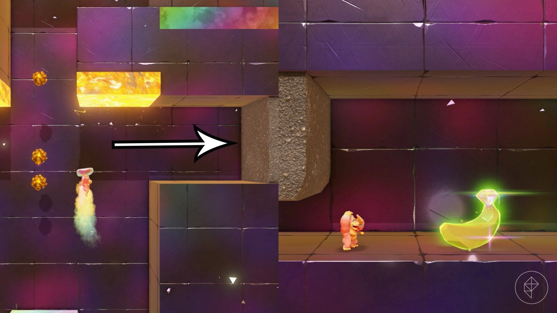 Tempest Layer Banandium Gem locations in Donkey Kong Bananza