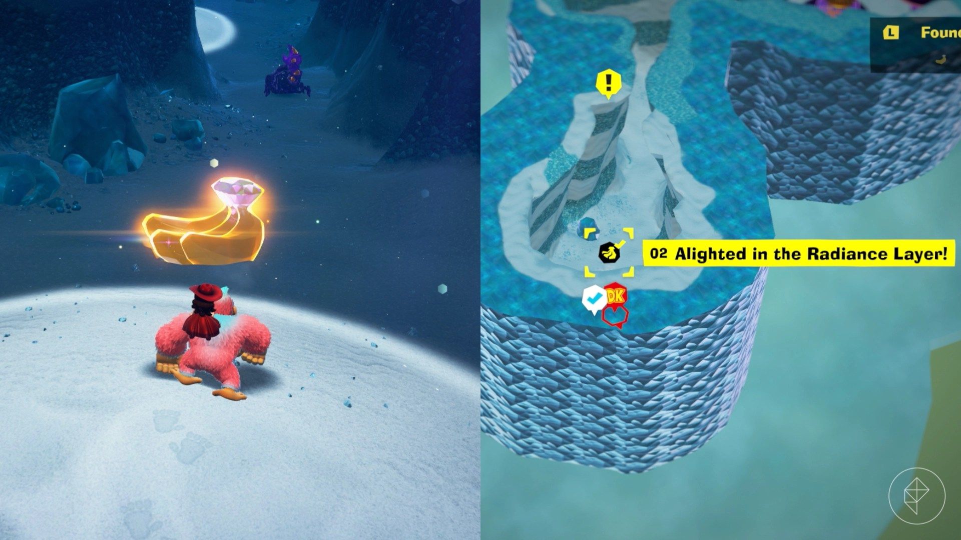 Radiance Layer Banandium Gem locations in Donkey Kong Bananza