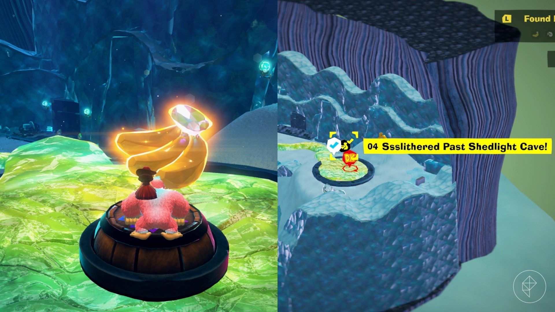 Radiance Layer Banandium Gem locations in Donkey Kong Bananza