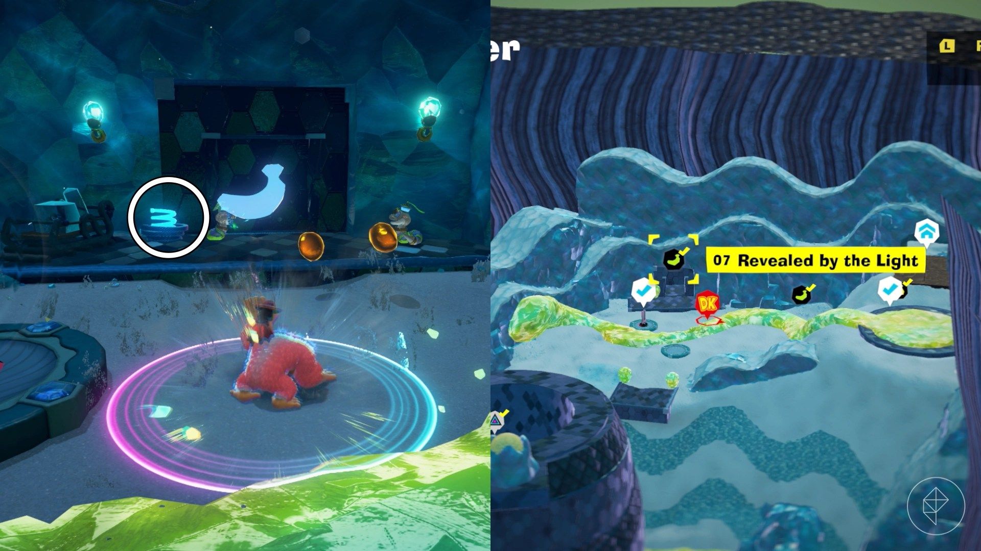 Radiance Layer Banandium Gem locations in Donkey Kong Bananza