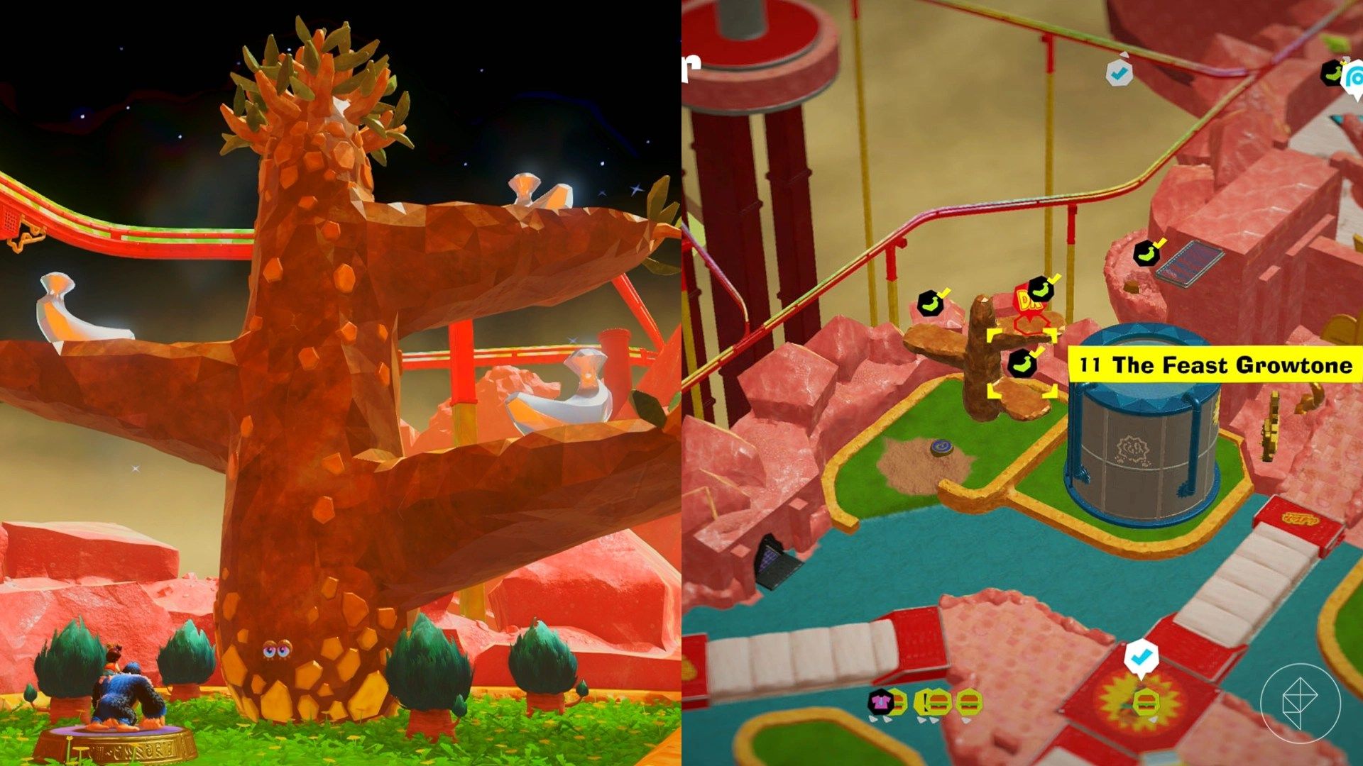 Feast Layer Banandium Gem locations in Donkey Kong Bananza