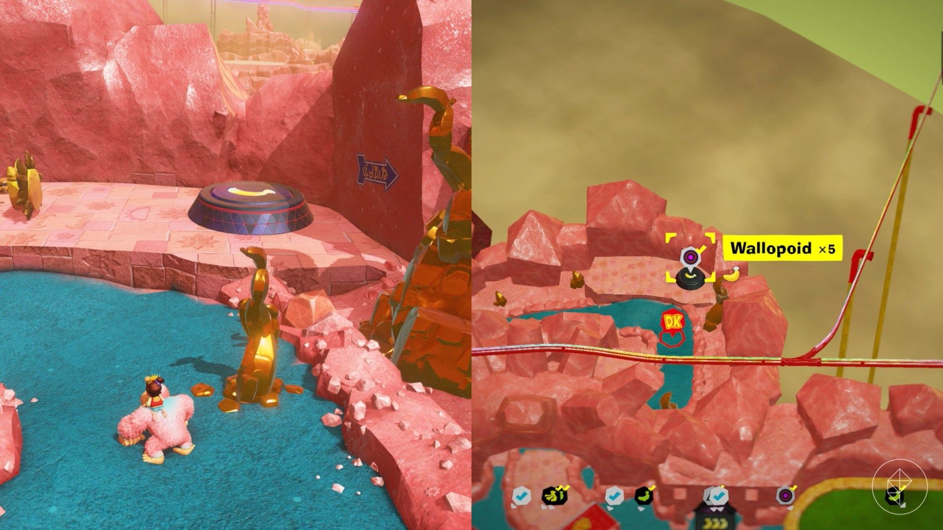 Feast Layer Banandium Gem locations in Donkey Kong Bananza