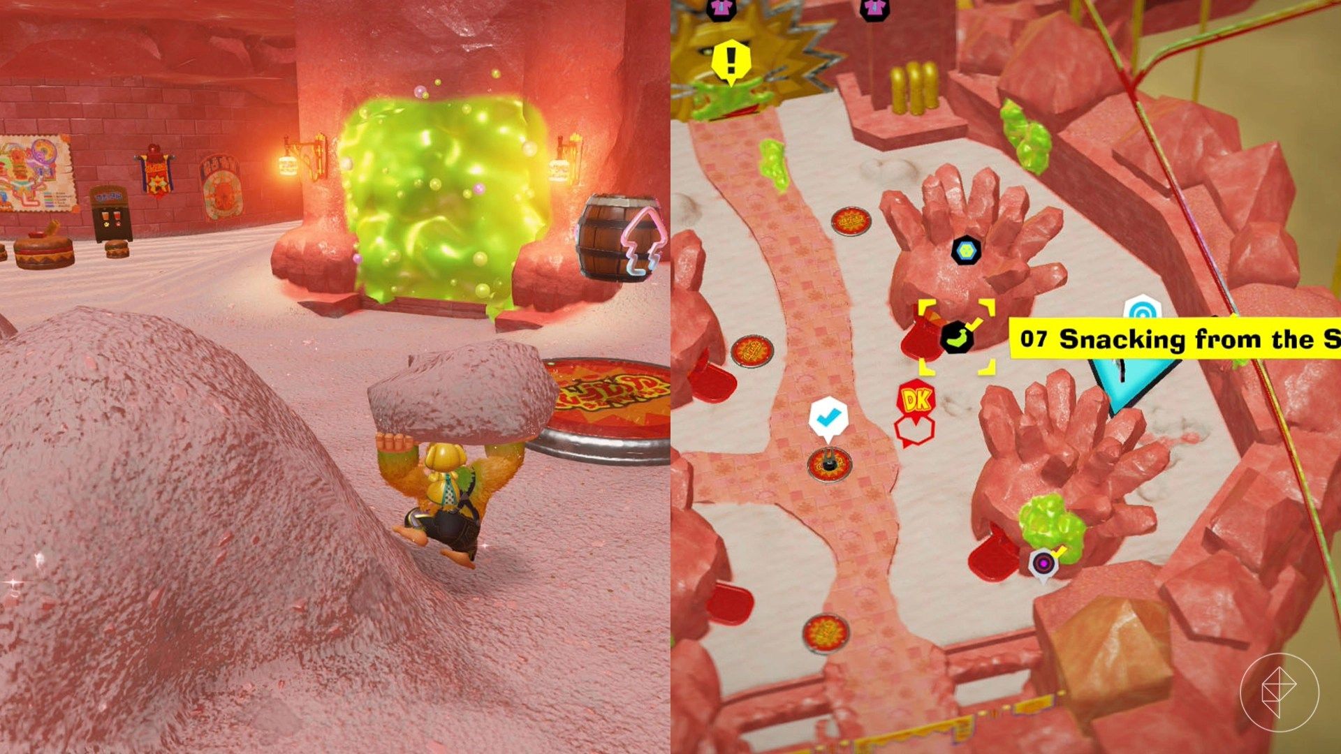 Feast Layer Banandium Gem locations in Donkey Kong Bananza