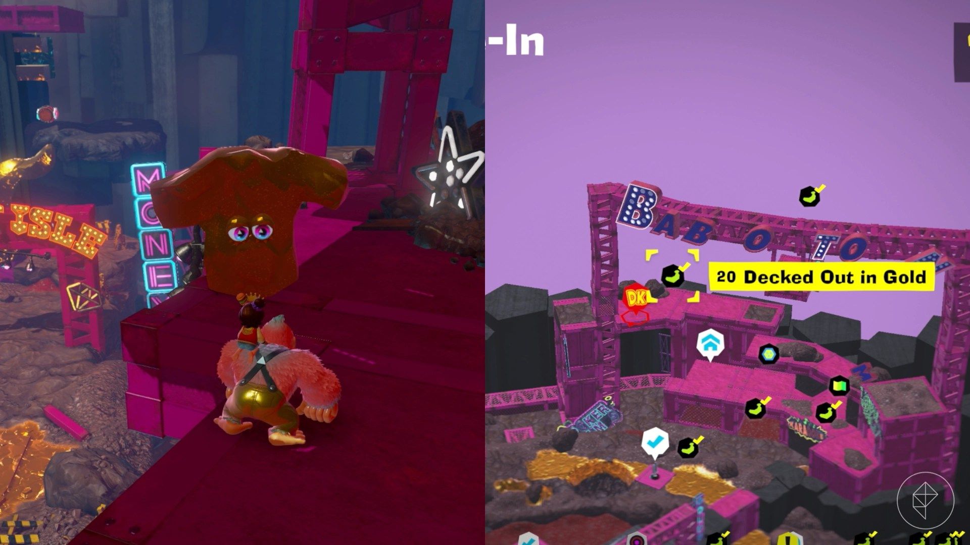 All Ingot Isle Banandium Gem locations in Donkey Kong Bananza