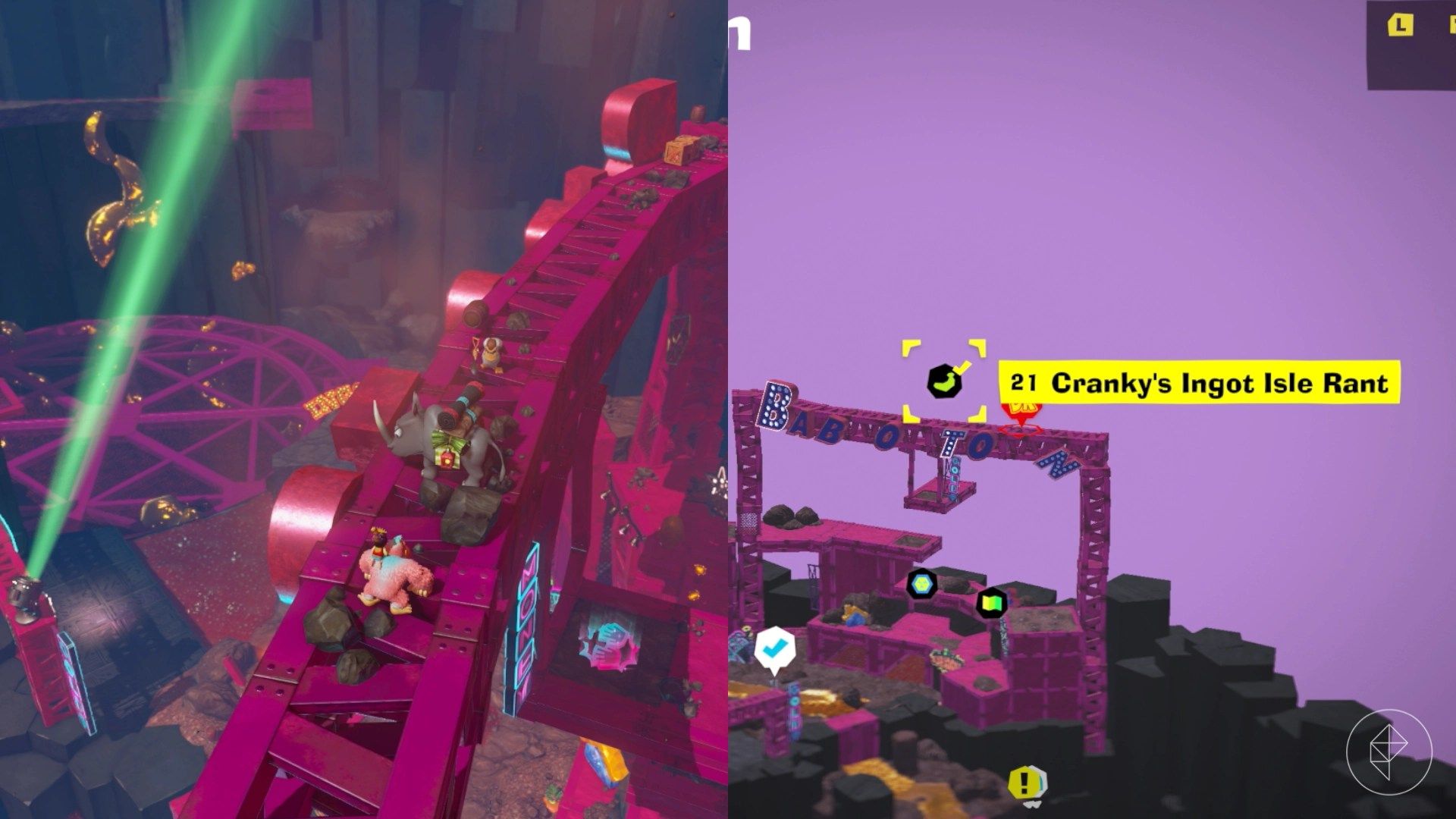 All Ingot Isle Banandium Gem locations in Donkey Kong Bananza