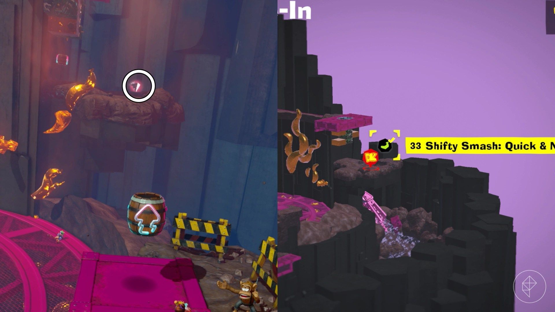 All Ingot Isle Banandium Gem locations in Donkey Kong Bananza