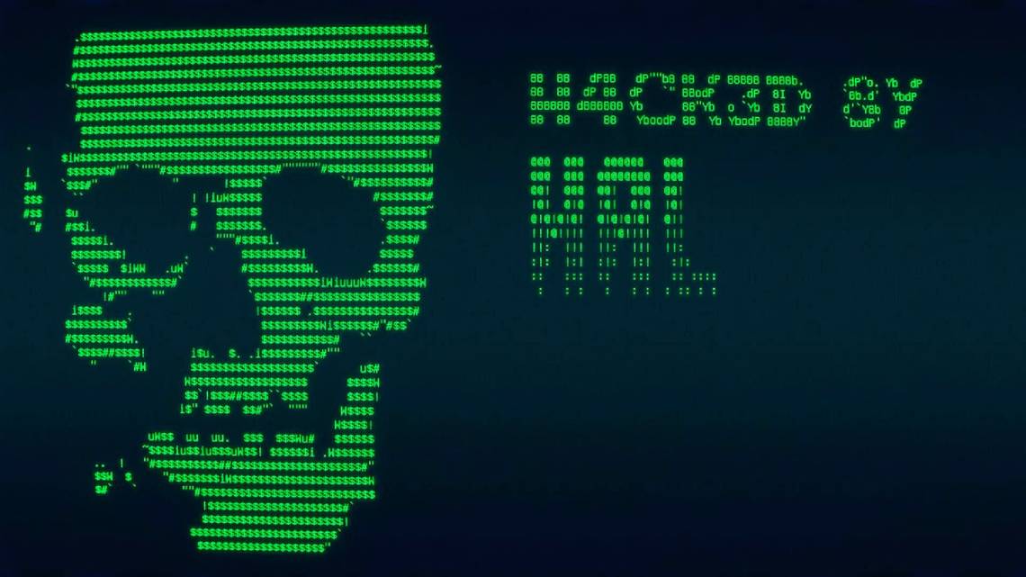 Hacked by Hal screenshot in the opening of The Operator