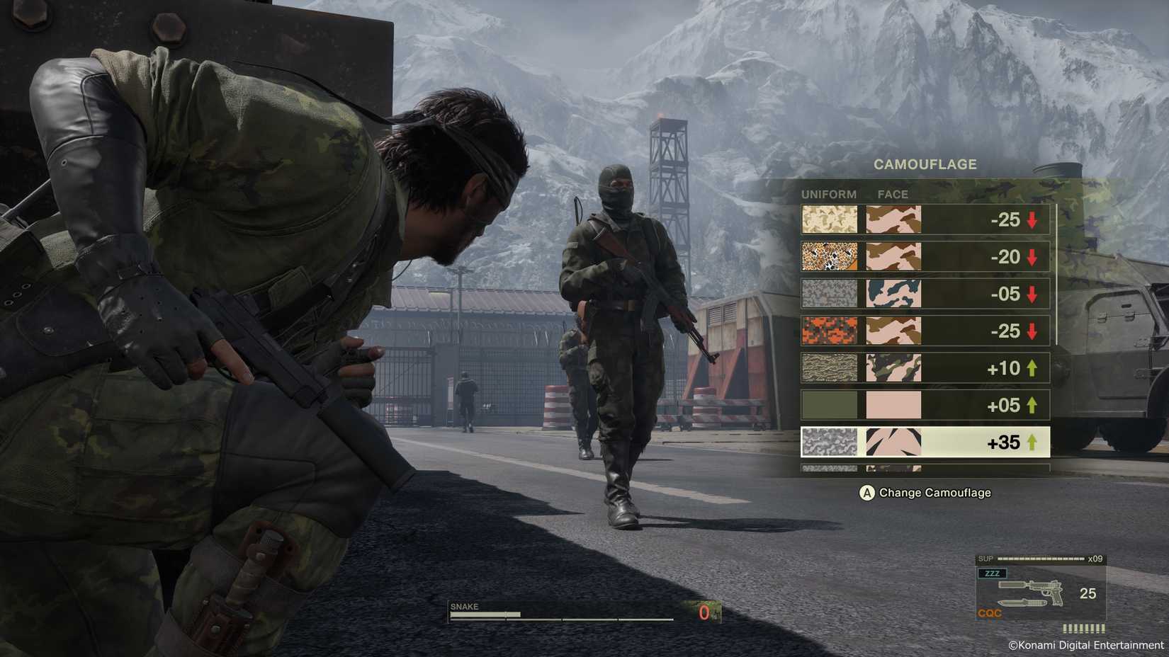 Camo menu