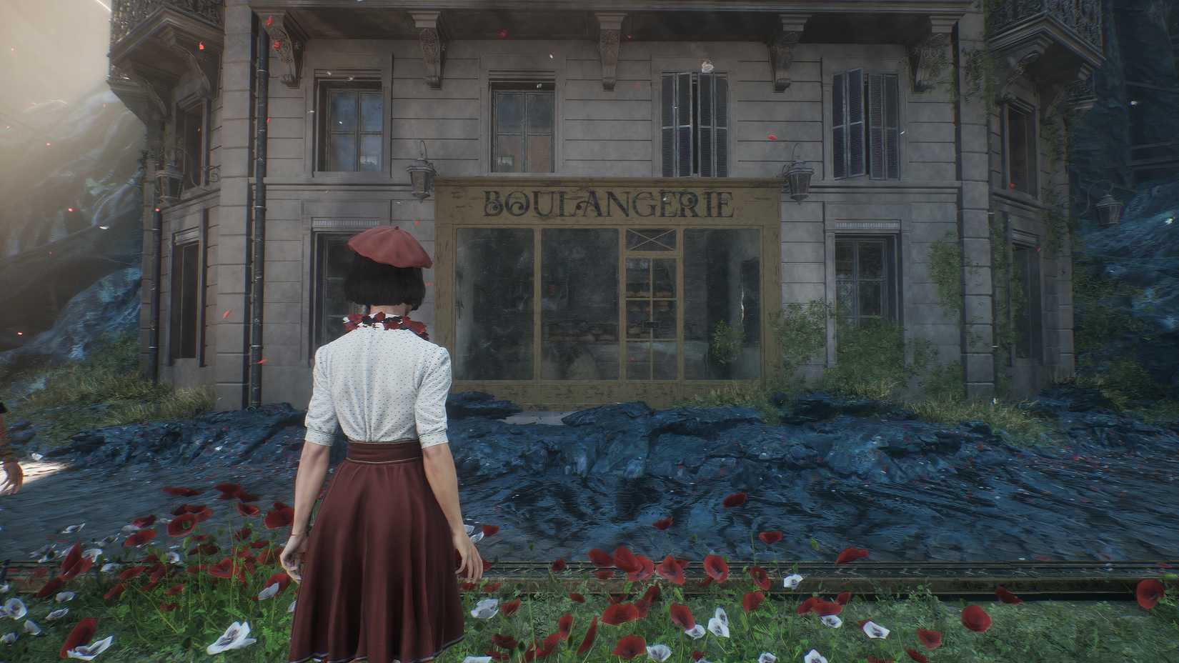 The boulangerie bakery that offers the baguette weapon in new game plus.