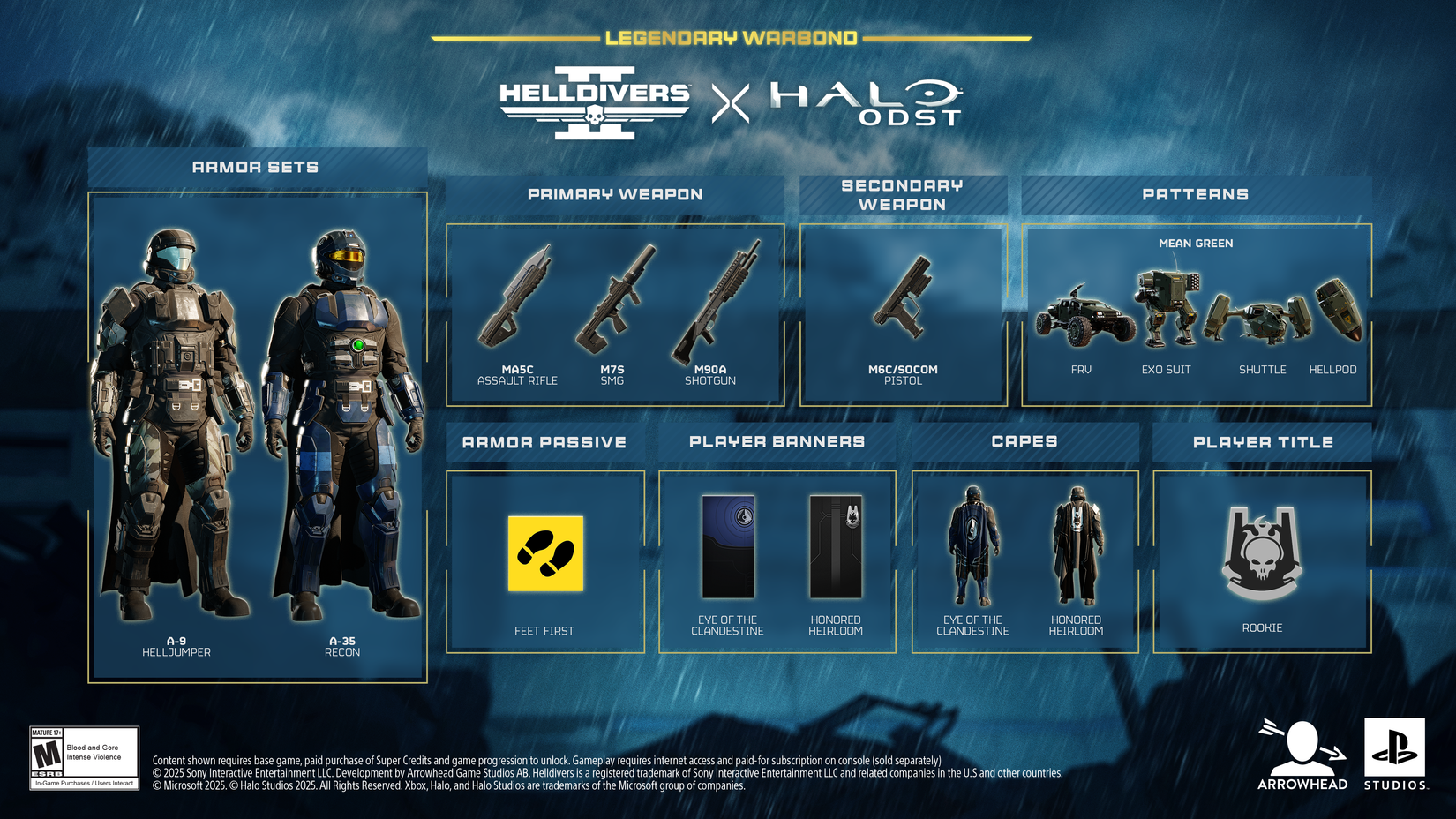 Heldivers 2 X Halo Odst क्रॉसओवर के लिए ग्राफिक शोकेसिंग उपकरण।