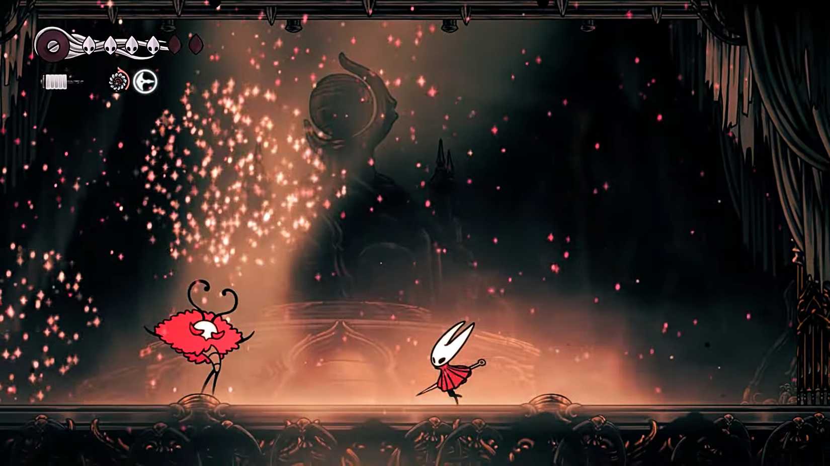 A foppish bug boss in Hollow Knight Silksong