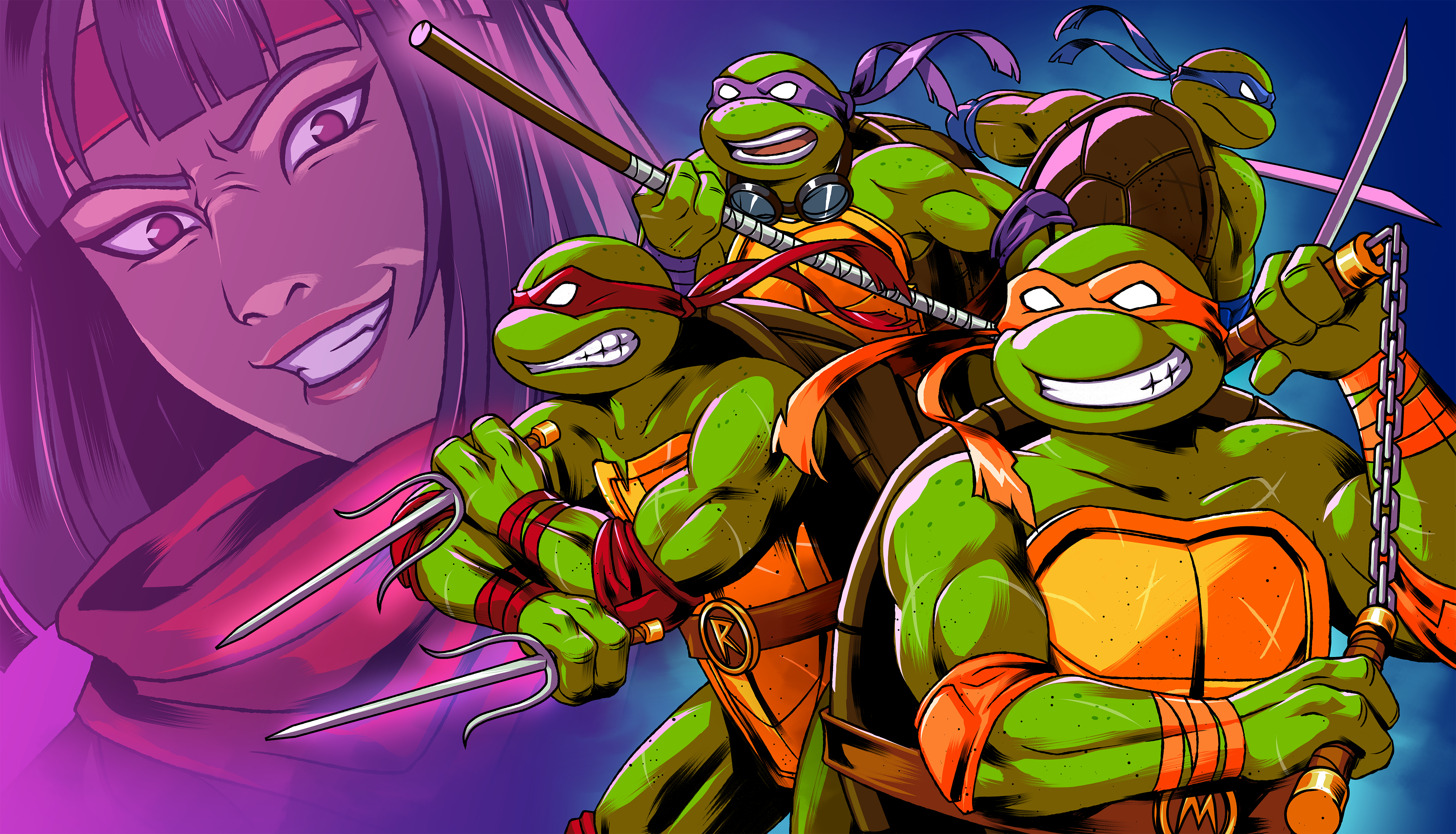 Key art for Teenage Mutant Ninja Turtles Tactical Takedown.