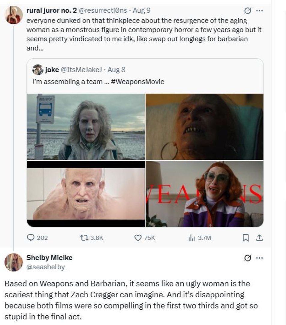 A screen capture of a tweet thread that begins at https://x.com/resurrecti0ns/status/1954232476861452490