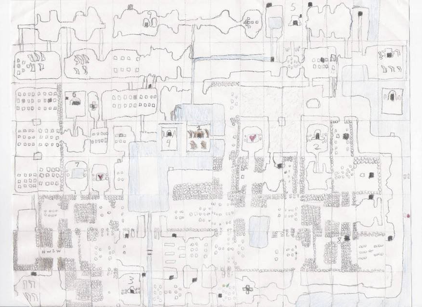 Hand-drawn video game maps are physical memories, so let's see yours