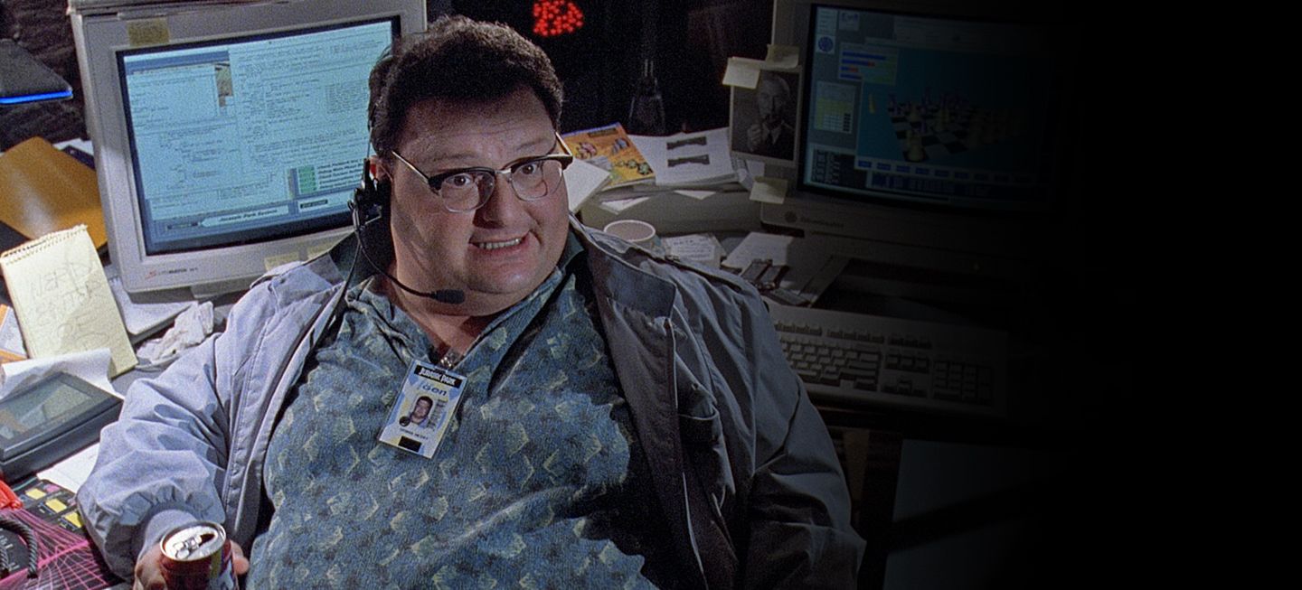 Jurassic Park Nedry Computer Your employees can sabotage you in Jurassic World: Evolution