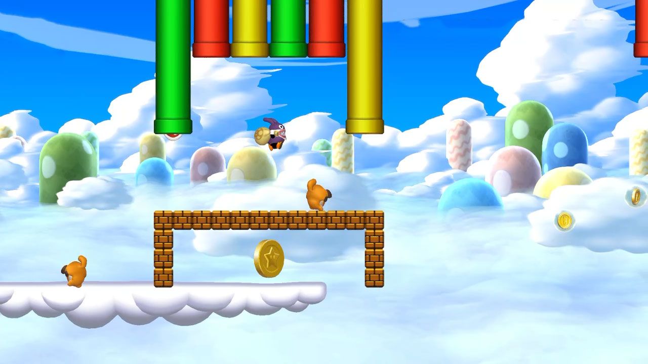 Meringue Clouds Star Coins locations: New Super Mario Bros