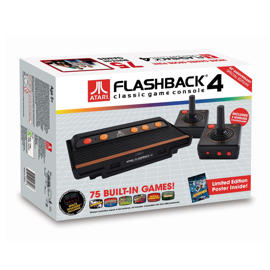 Atari Flashback 4 channels 2600 nostalgia with a 75 game bundle