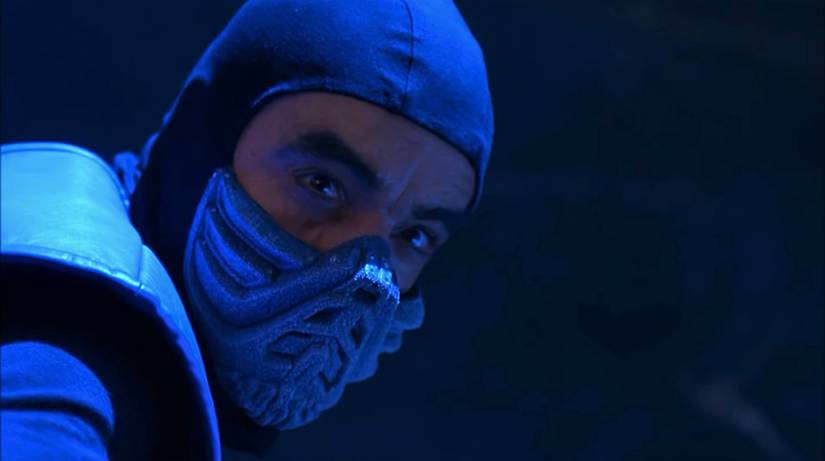 A still of Sub-Zero from the 1995 Mortal Kombat movie