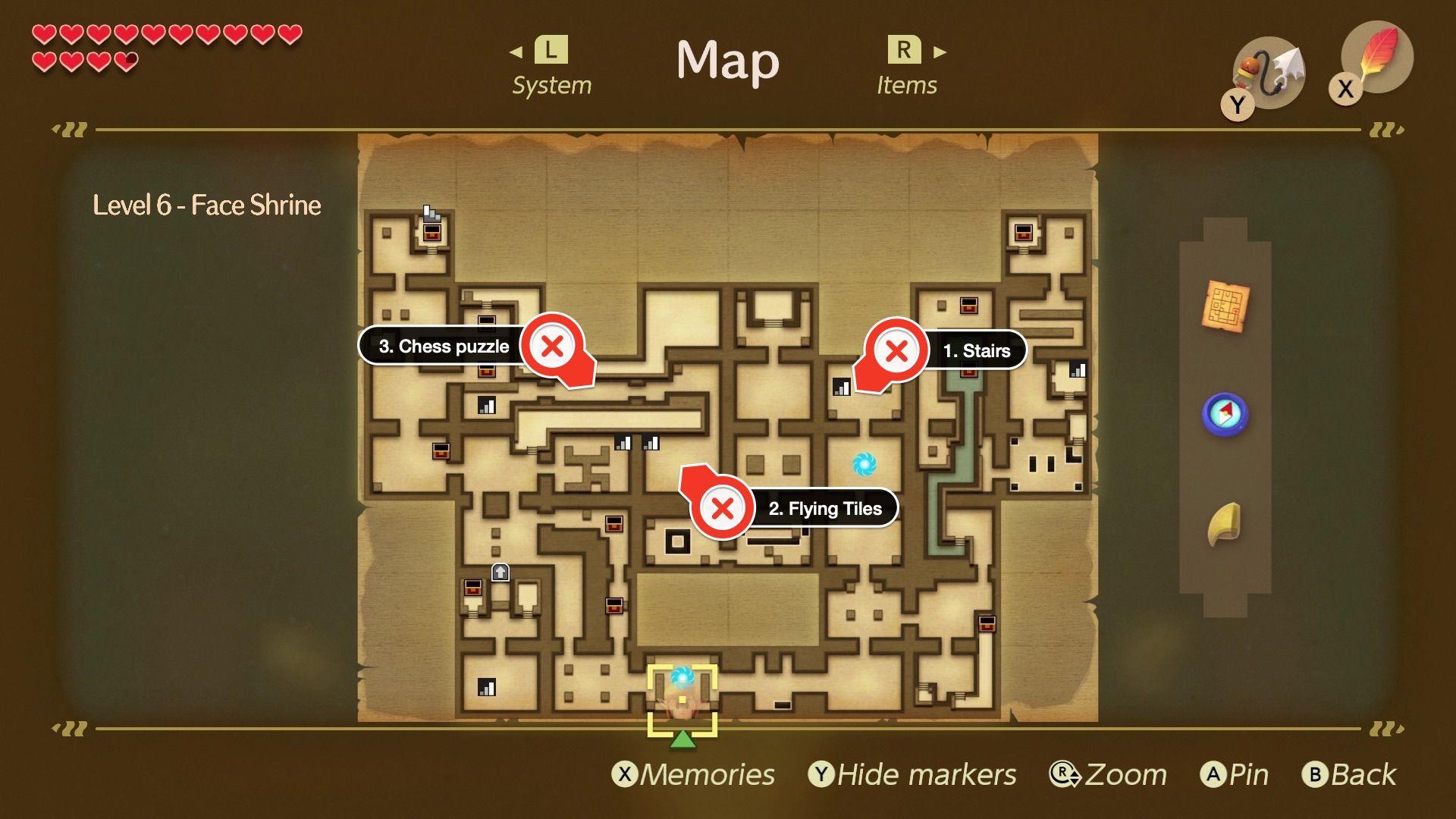 Link’s Awakening Face Shrine walkthrough and maps