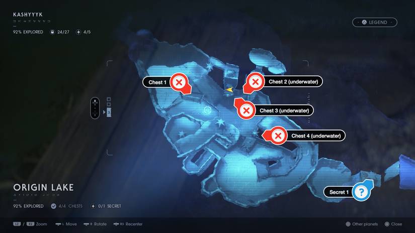 Origin Tree Kashyyyk chests and secrets map locations – Star Wars Jedi: Fallen ...