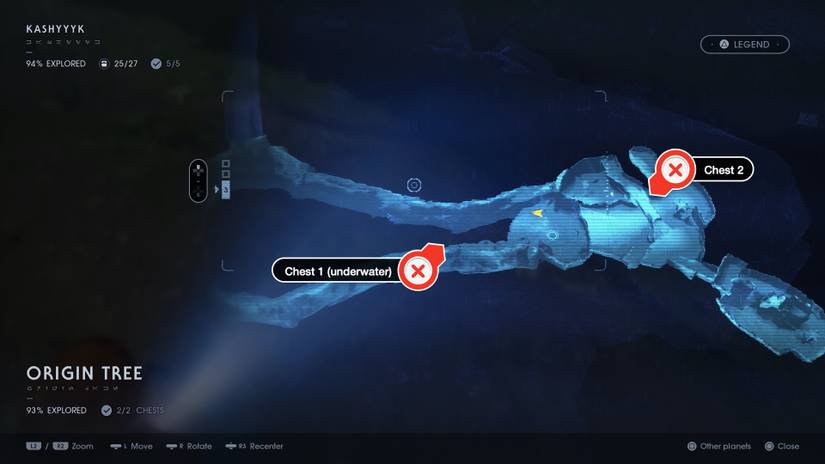 Origin Tree Kashyyyk chests and secrets map locations – Star Wars Jedi: Fallen ...