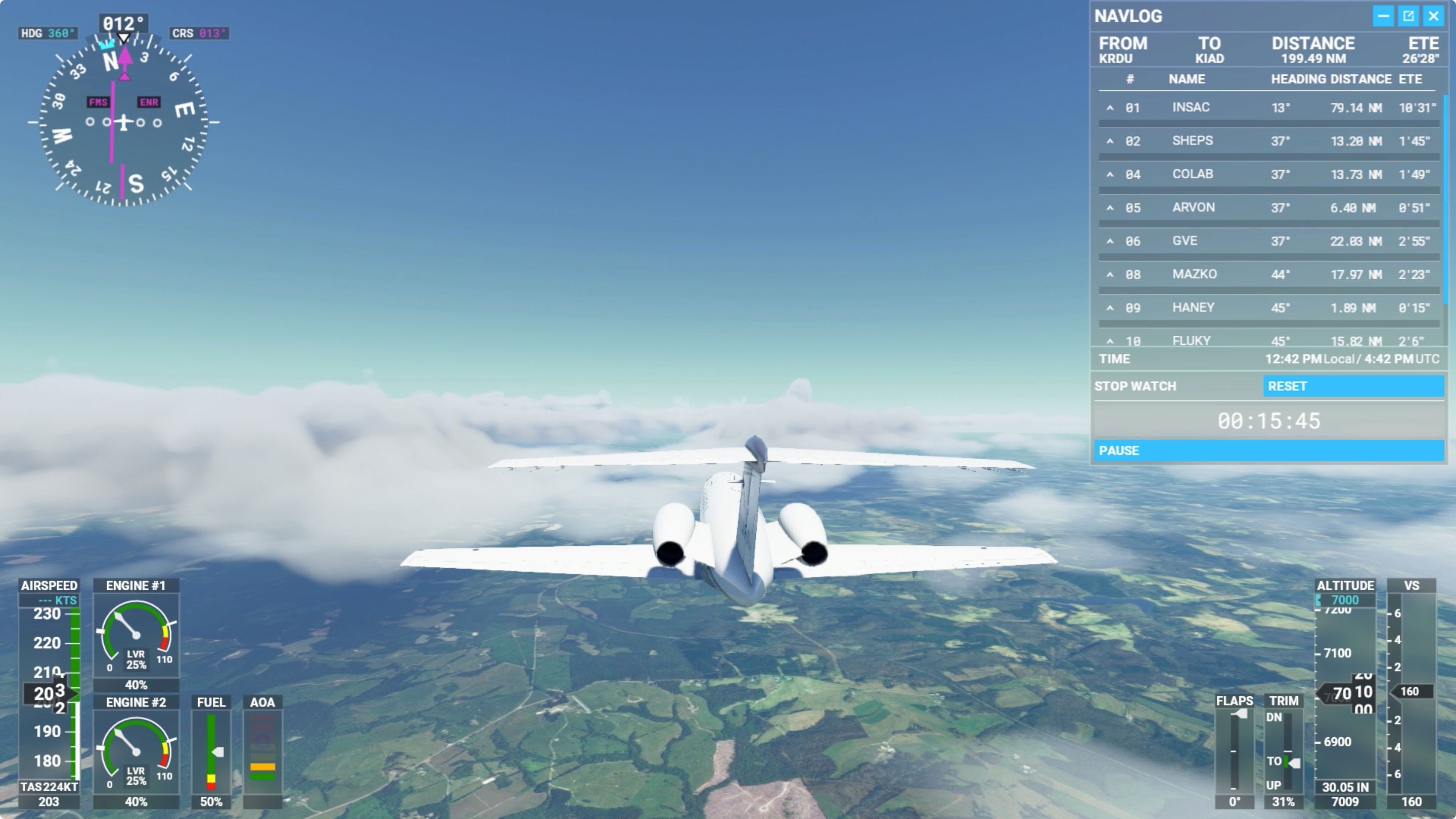How to create a flight plan in Microsoft Flight Simulator