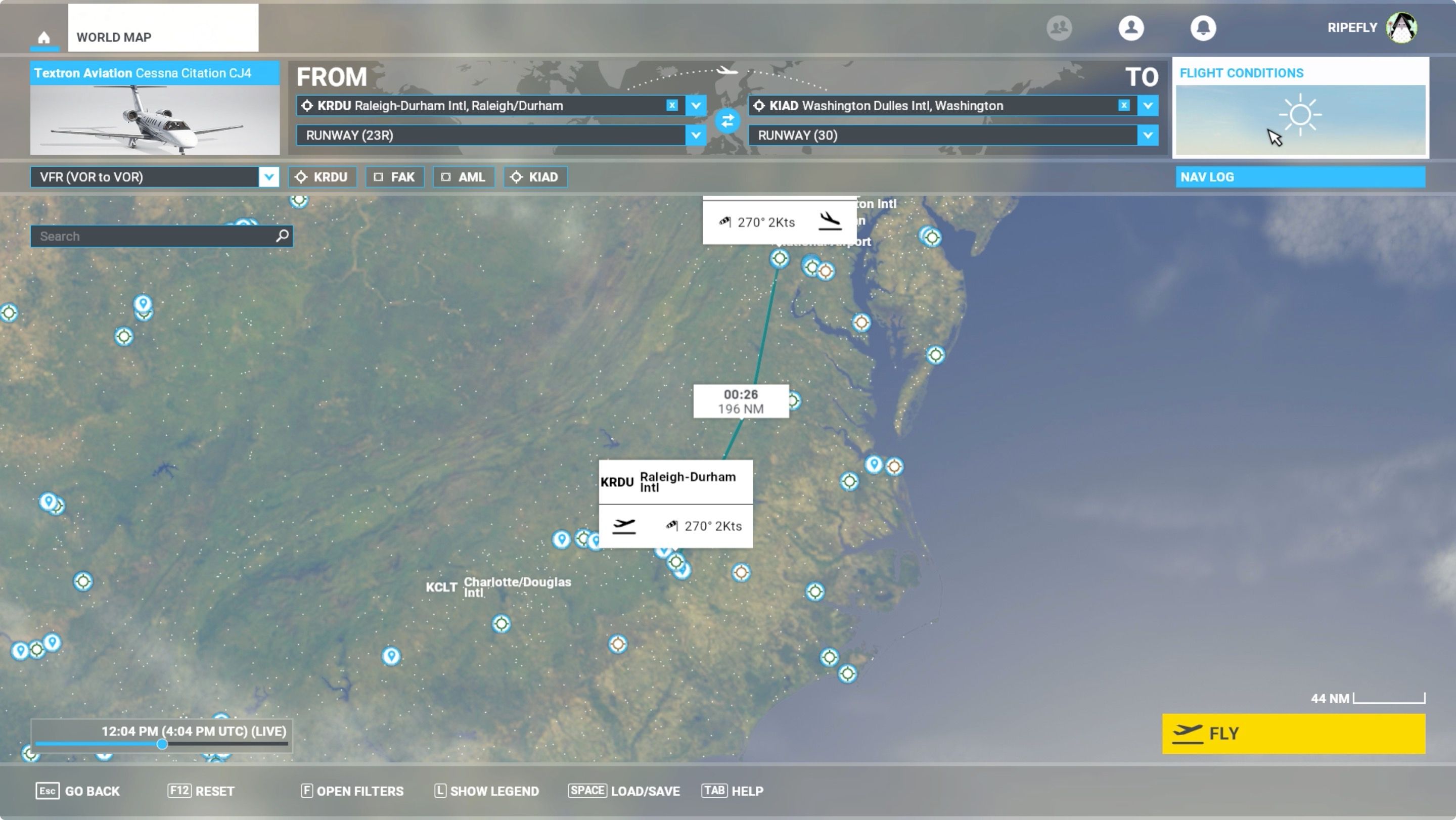How to create a flight plan in Microsoft Flight Simulator