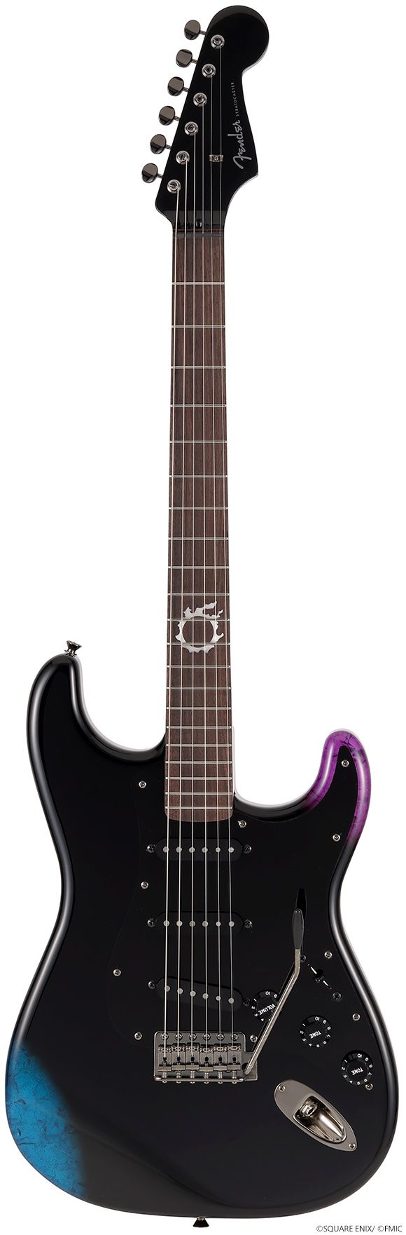Fender エレキギター ブラック Fender Final Fantasy XIV Stratocaster | Custom Electric Guitar