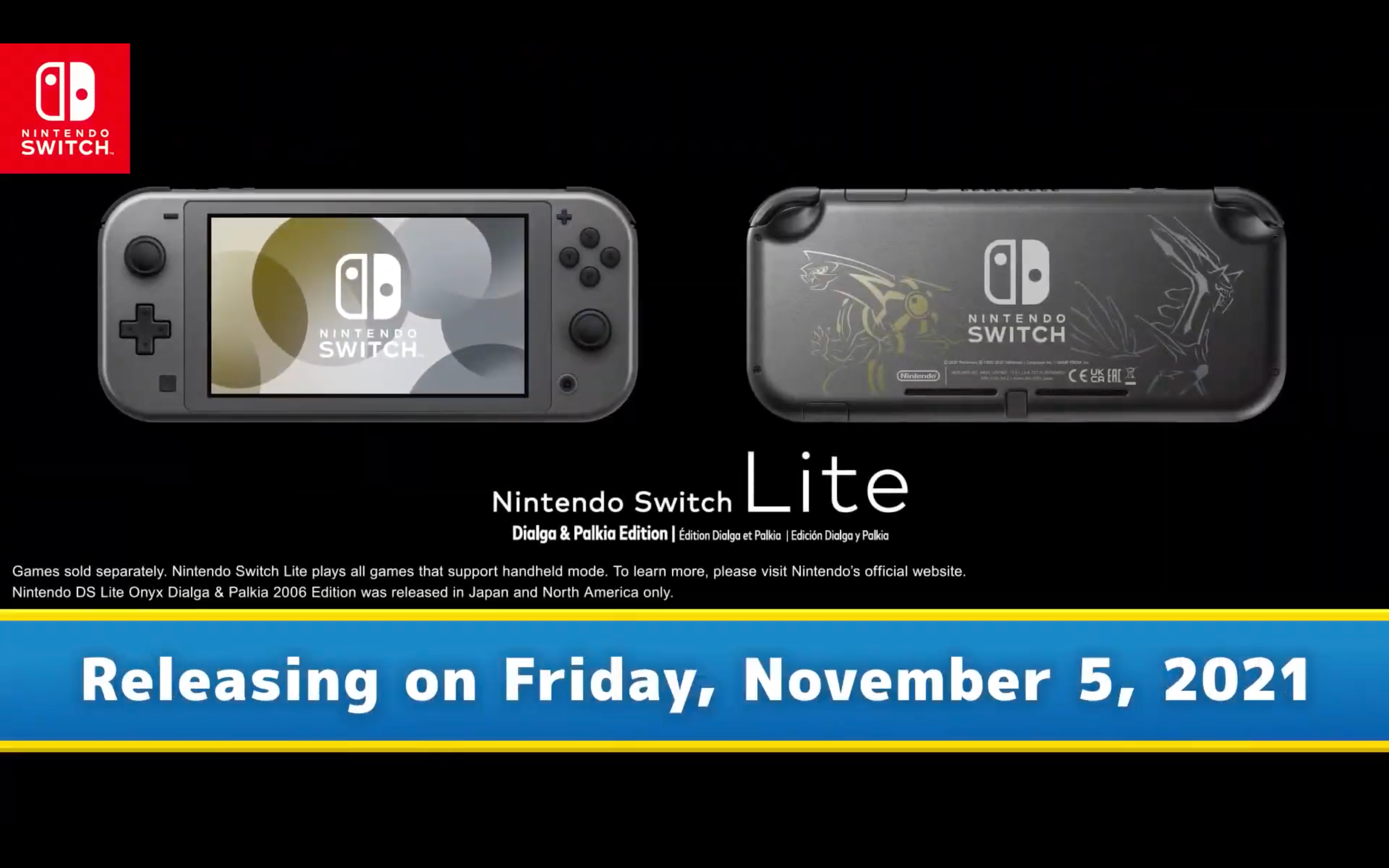 Nintendo Switch Lite BDSP限定モデル NEW Nintendo Switch Lite Pokemon Dialga & Palkia Brilliant