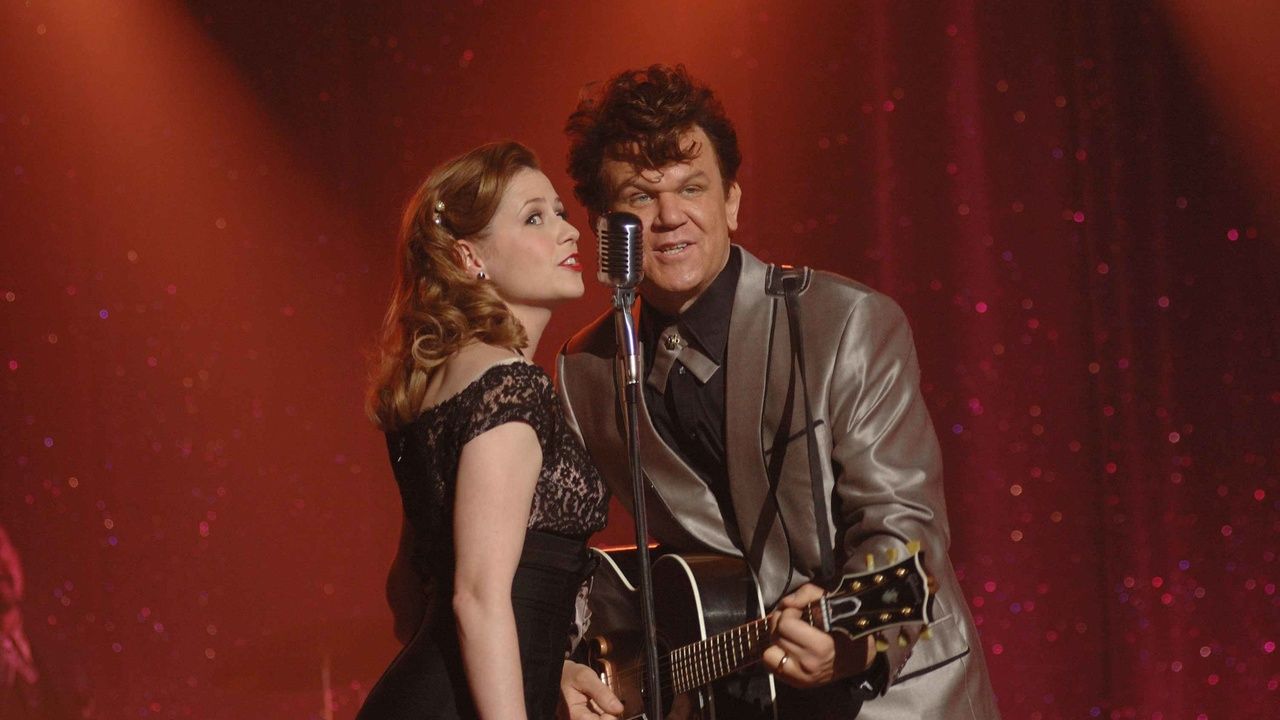 Jenna Fischer e John C. Reilly como Edith e Dewey Cox em Walk Hard.