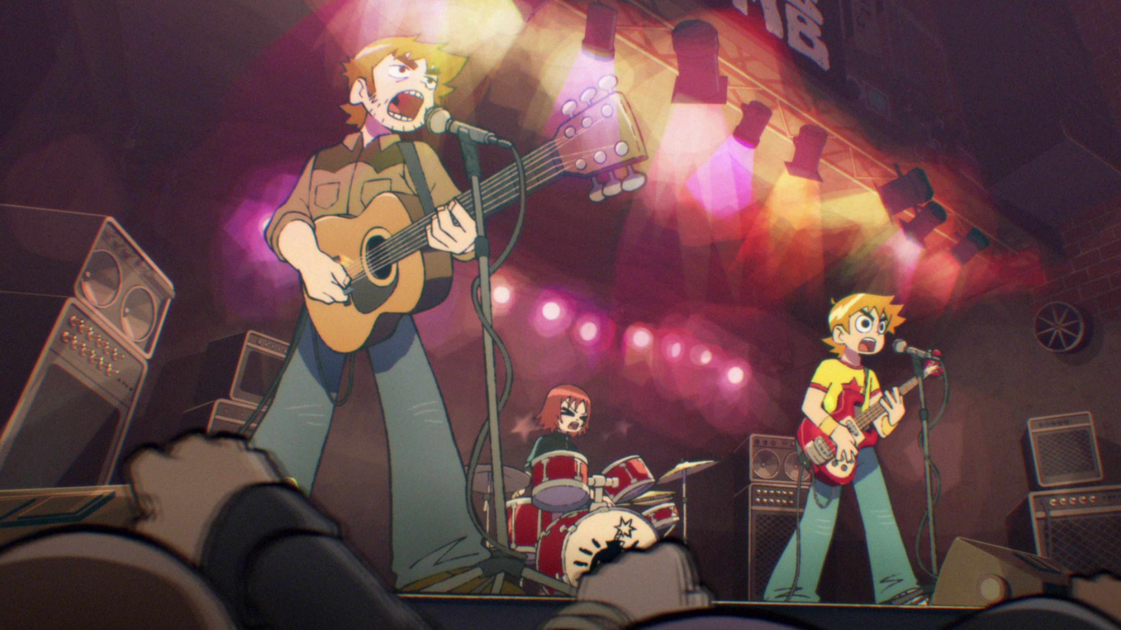 Sex Bob-omb performs in Scott Pilgrim Takes off.
