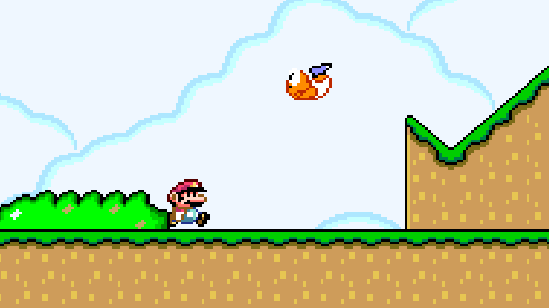 Mario Block Ramp Nes Super Mario World enemies don’t actually fly off ramps