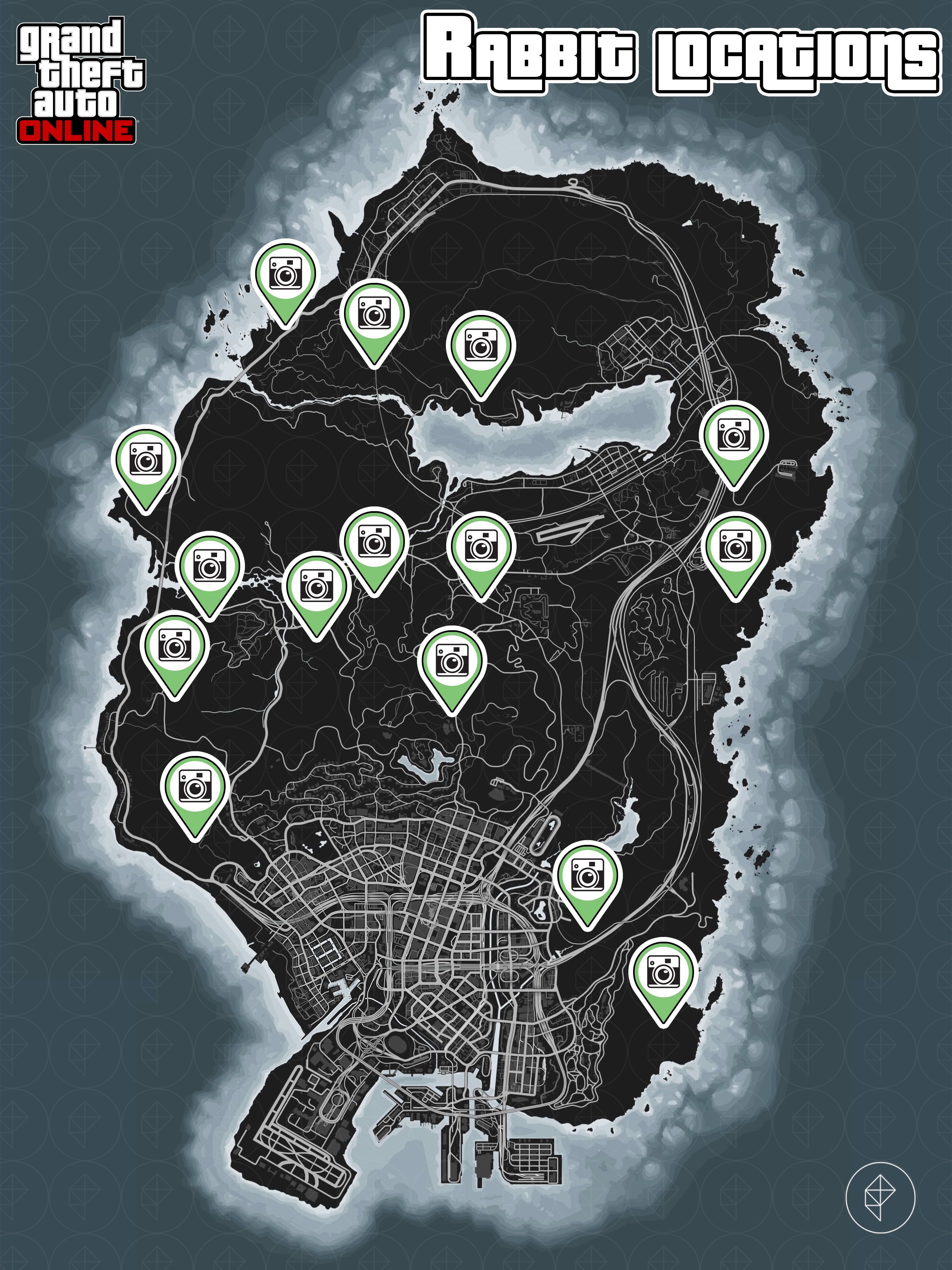 Animal Locations List In GTA Online GTA Online Rabbit Locations Copy 