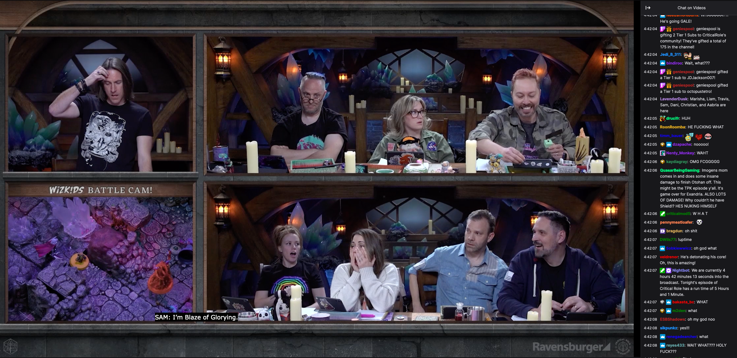 क्रिटिकल रोल के कलाकारों ने सैम रीगल के फैसले के लिए भ्रम, सदमे और डरावनी के मिश्रण के साथ ताजा कटे हुए घास को उड़ाने के लिए प्रतिक्रिया दी।